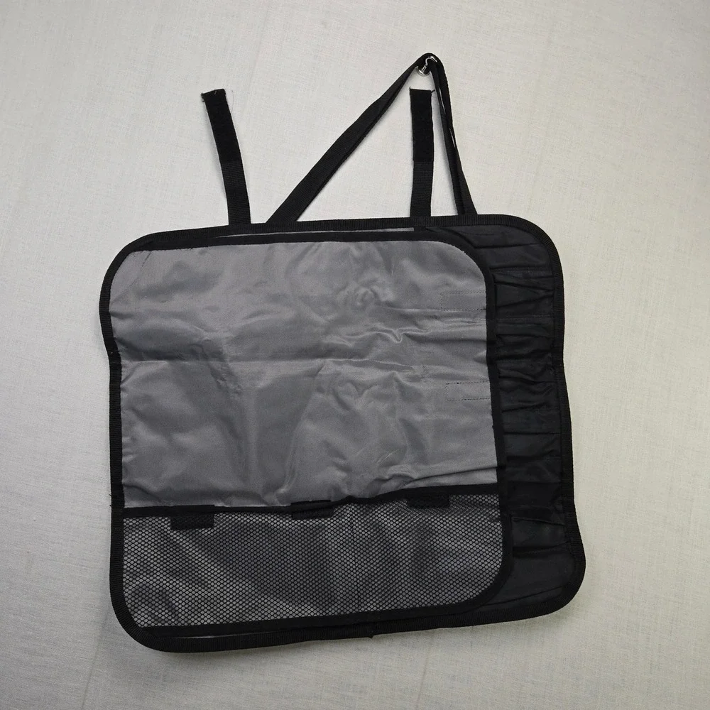 Mercer Chef Knife Roll Bag Culinary Case Paint Stains Blk Shoulder Strap Pockets